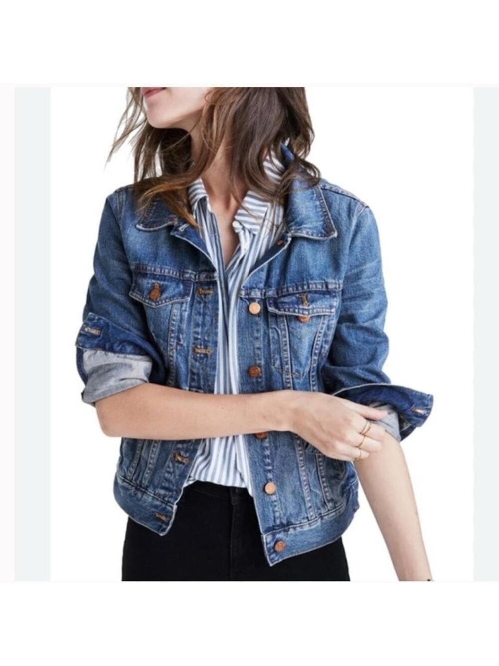 Madewell Classic Denim Medium Wash Jean Jacket sz Small